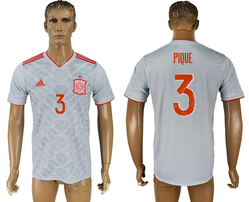 2018 world cup Maillot de foot Spain #3 PIQUE